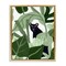 Stupell Industries Panther Peeking from Leaves Framed Floater Canvas Wall Art Design by Michael Willett